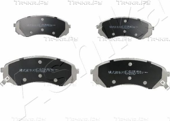 Тормозные колодки ASHIKA передние для Kia Carnival II 2006-2014. Артикул 50-0K-019