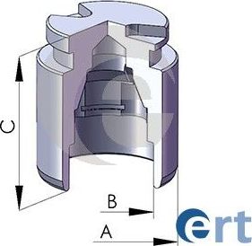 Поршень тормозного суппорта ERT (сталь) задний для Mazda 323 II (BD) 1980-1987. Артикул 150573-C