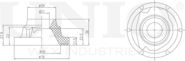 Проставка пружины подвески (Unio). Артикул RMP-16112