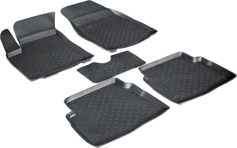 Коврики резиновые Seintex с высоким бортиком для салона Chevrolet Aveo I 2006-2011. Артикул 01473
