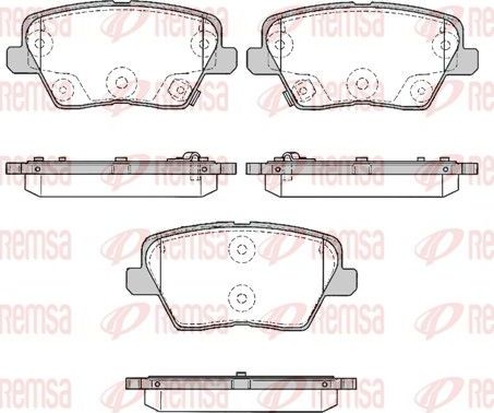 Тормозные колодки Remsa. Артикул 1784.02