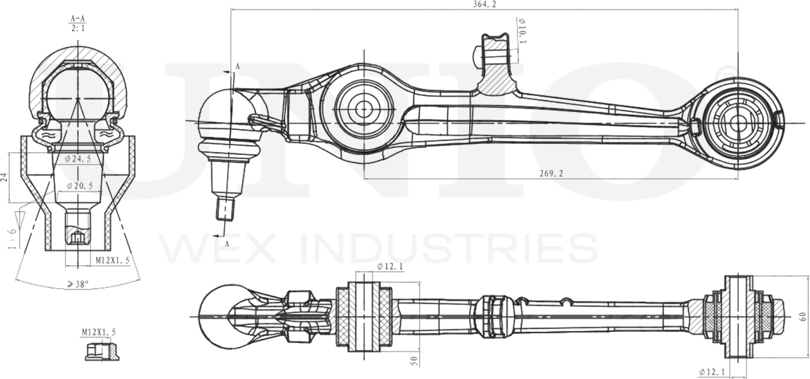 Рычаг подвески (Unio). Артикул SSP-40044
