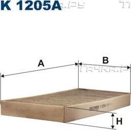 Салонный фильтр Filtron. Артикул K 1205A