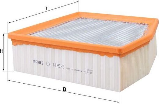 Воздушный фильтр Mahle. Артикул LX 1479/2