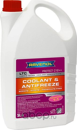 Антифриз LTC Protect C12++ 5л (концентрат) (Ravenol). Артикул 1410125005