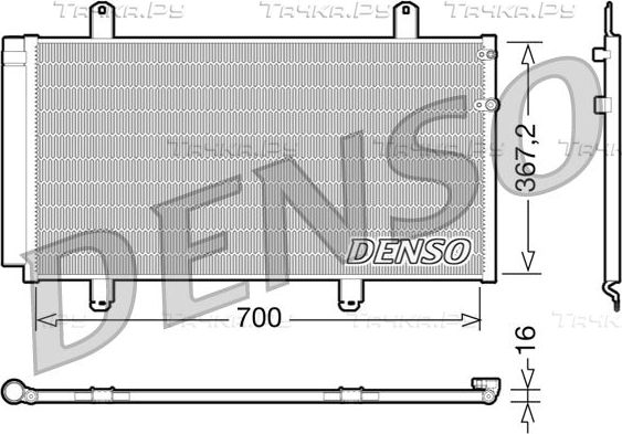 Радиатор кондиционера (конденсатор) Denso. Артикул DCN51004