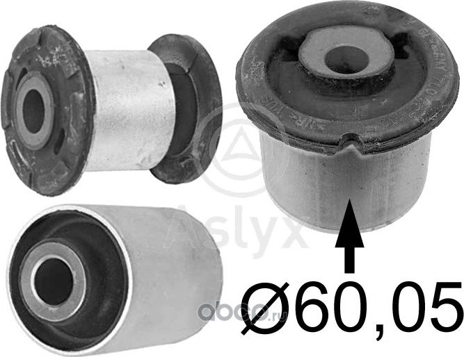К-Кт сайлентблоков AUDI Q7 (4LB) TOUAREG (7LA, 7L6, 7L7) (Aslyx). Артикул AS502168