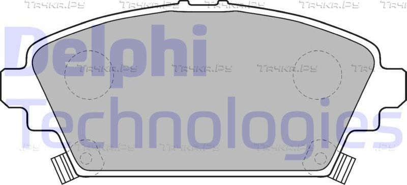 Тормозные колодки Delphi (Low-Metallic). Артикул LP1503