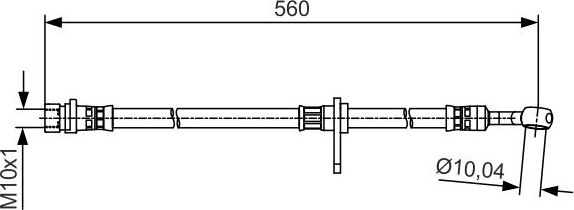 Тормозной шланг Bosch. Артикул 1 987 481 512