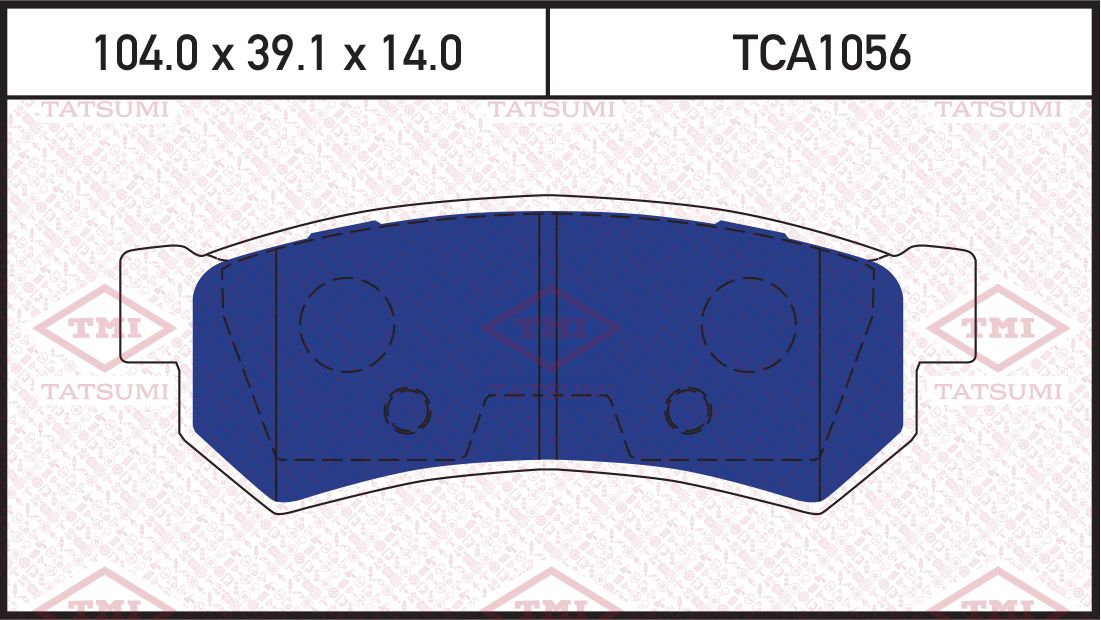 Колодки тормозные дисковые | перед | (Tatsumi) Tatsumi. Артикул TCA1056
