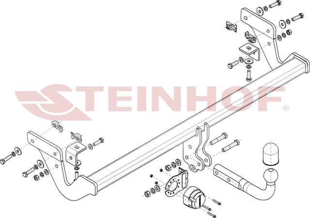 Фаркоп Steinhof для Peugeot 2008 II 2019-2026. Артикул P-072