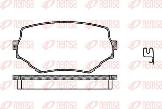 Тормозные колодки Remsa. Артикул 0594.02