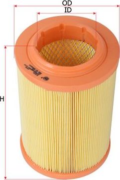 Воздушный фильтр Sakura для Volkswagen Transporter T4 1990-2003. Артикул A-3103