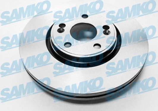 Тормозной диск Samko передний для Renault Scenic II 2002-2003. Артикул R1037V
