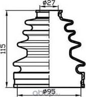 Пыльник привода (ТА), (Trustauto). Артикул TACB1048
