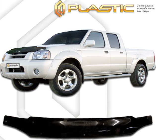 Дефлектор СА Пластик для капота (Classic черный) Nissan NP 300 2003-2026. Артикул 2010010104528