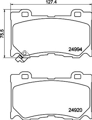 Тормозные колодки Mintex. Артикул MDB3109
