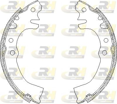 Тормозные колодки RoadHouse задние для Daihatsu Cuore III (L200) 1990-1994. Артикул 4155.00