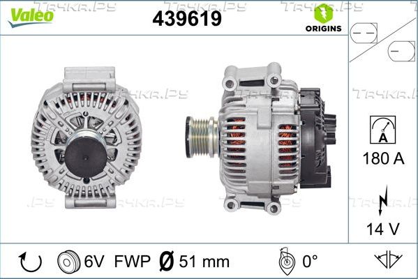 Генератор Valeo Origins New для Mercedes-Benz Vito II (W639) 2003-2014. Артикул 439619