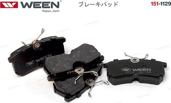 Тормозные колодки WEEN. Артикул 151-1129