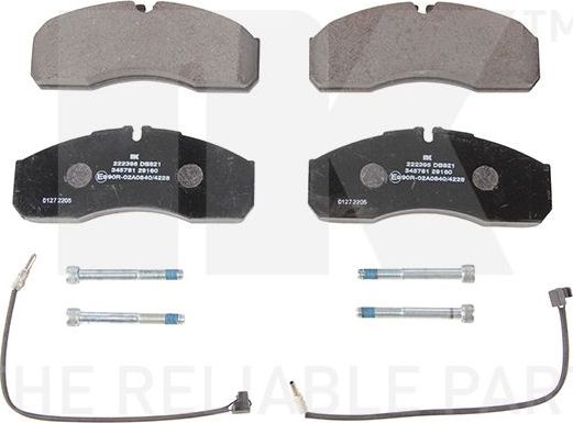 Тормозные колодки NK. Артикул 222395