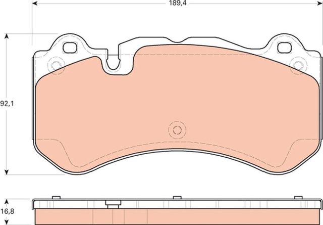 Тормозные колодки TRW. Артикул GDB1710