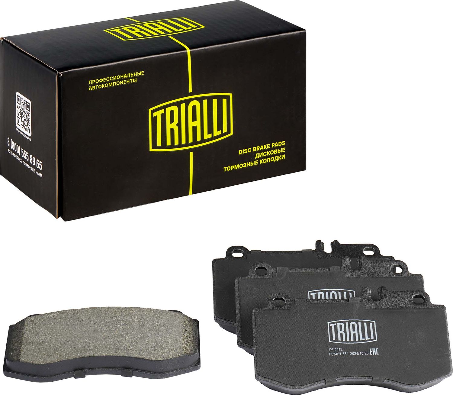 Тормозные колодки Trialli (Low-Metallic). Артикул PF 2412