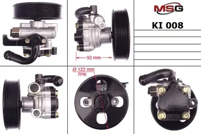 НАСОС ГУР НОВЫЙ KIA SORENTO I (JC) 02 (MSG). Артикул KI008