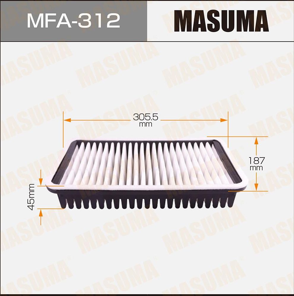 Воздушный фильтр Masuma. Артикул MFA-312