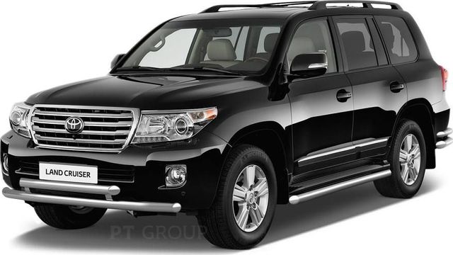 Защита порогов PT Group окантовка d51 (НПС) для Toyota Land Cruiser 200 рестайлинг 2015-2021. Артикул TLC220301