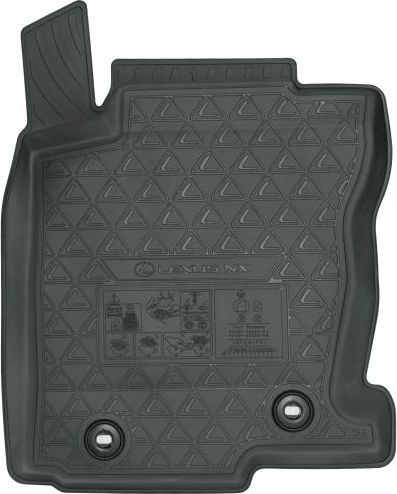 Коврики резиновые Toyota (оригинал) для салона Lexus NX 2014-2026 Черные. Артикул PZ4N1-X2350-RJ
