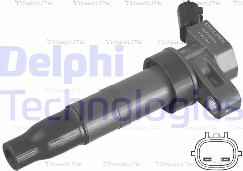 Катушка зажигания Delphi для Hyundai ix35 I 2009-2015. Артикул GN10568-12B1