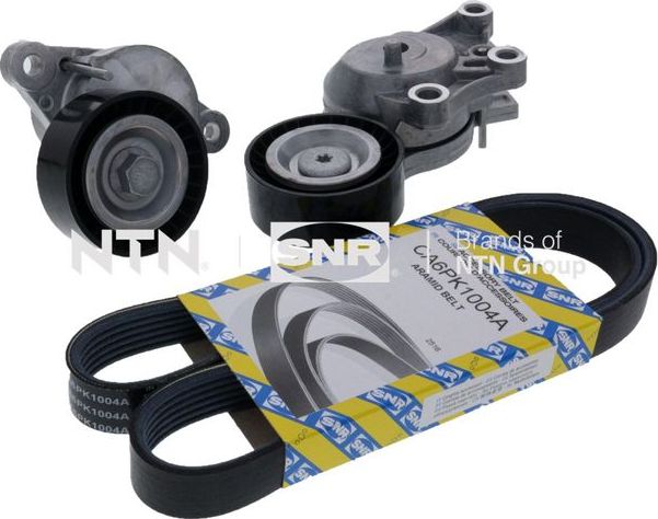 Приводной ремень поликлиновой с роликами (комплект) NTN / SNR для Citroen Jumpy III 2016-2026. Артикул KA859.54