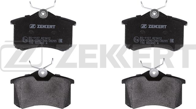 Тормозные колодки Zekkert задние для Audi A1 I (8X) 2010-2018. Артикул BS-1127