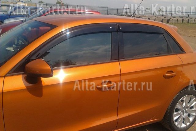 Дефлекторы Cobra Tuning Eurostandart для окон Audi A1 5-дв. 2012-2026. Артикул AE12212