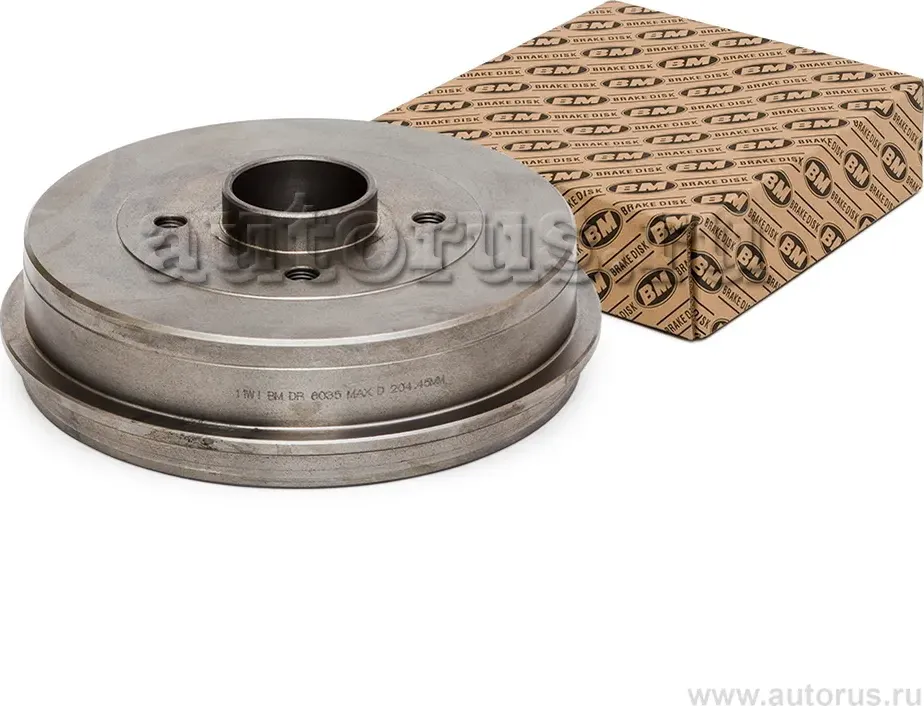 Барабан тормозной RENAULT LOGAN/KANGOO/SANDERO/CLIO II 203мм чугун (BM). Артикул DR6035