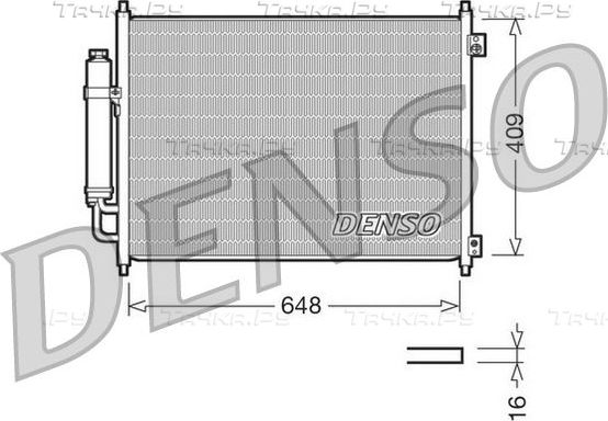 Радиатор кондиционера (конденсатор) Denso. Артикул DCN46001