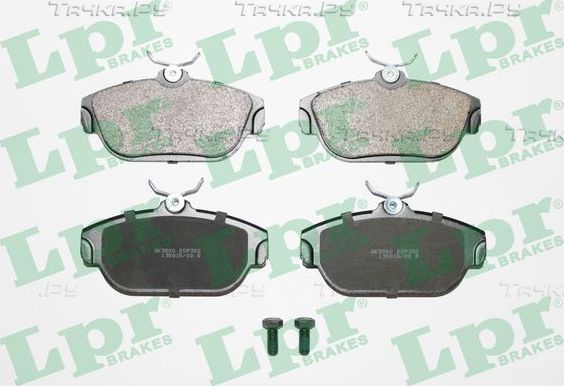 Тормозные колодки LPR передние для Volvo 940 1990-1995. Артикул 05P382