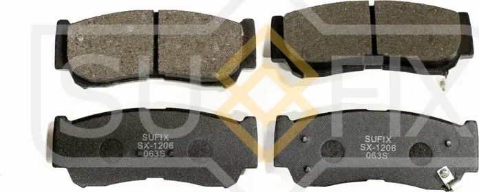 Колодки тормозные дисковые | зад прав/лев | (Sufix). Артикул SX-1206