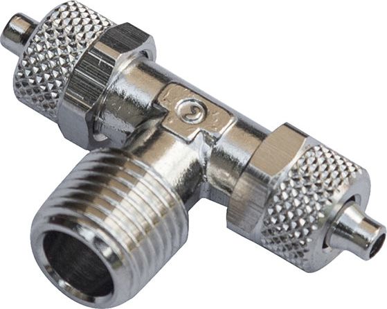 Соединение тройник Camozzi 6/4-1/4. Артикул 1410 6/4-1/4