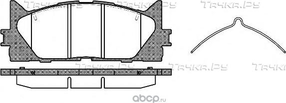 Тормозные колодки RoadHouse передние для Lexus ES V 2006-2012. Артикул 21233.00