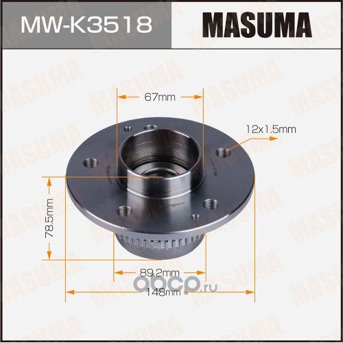Ступица колеса (Masuma). Артикул MW-K3518