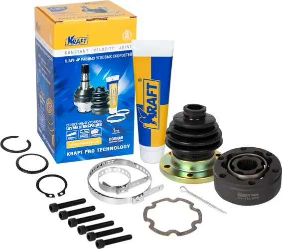 ШРУС VAG 80/GOLF 91- 1.3/1.4/1.8/2.5 внутр. (Kraft). Артикул KT059255