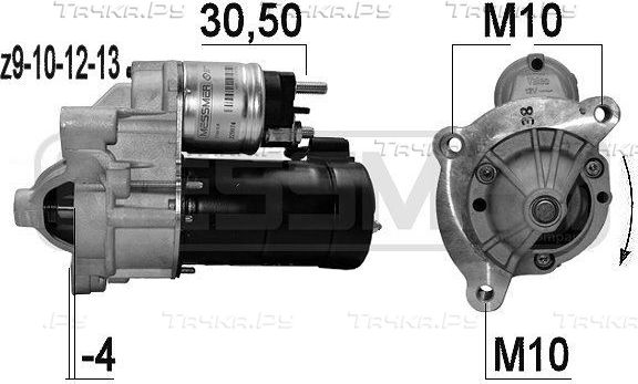 Стартер Era OEM для Citroen C4 II 2009-2026. Артикул 220074
