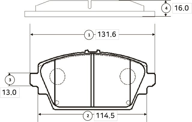 Тормозные колодки CTR. Артикул GK0835