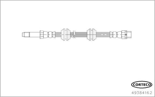 Тормозной шланг Corteco задний правый/левый для MINI Cabrio III (F57) 2014-2026. Артикул 49384162