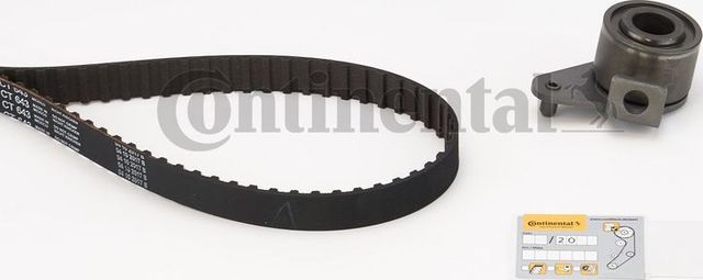 Ремень ГРМ с роликами (комплект) ContiTech для Volvo 760 1982-1990. Артикул CT643K1