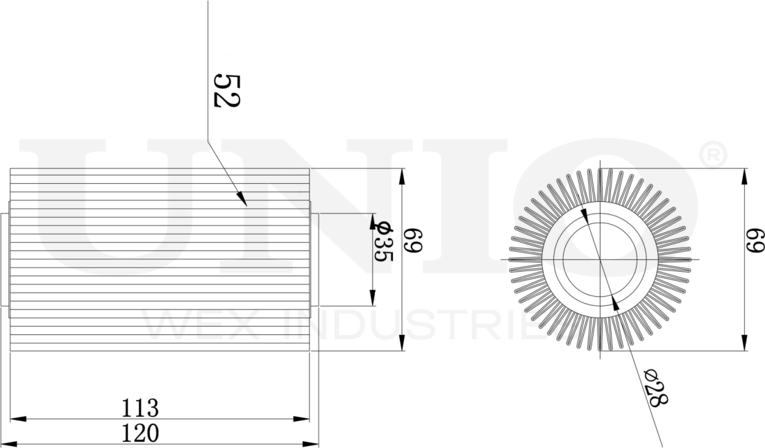 Фильтр масляный (Unio). Артикул FLT-20124