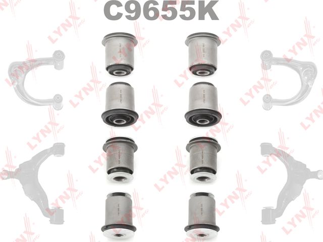 Сайлентблок переднего рычага подвески LYNXauto KIT. Артикул C9655K
