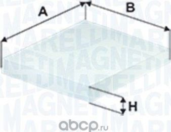 Салонный фильтр Magneti Marelli. Артикул 350203066500